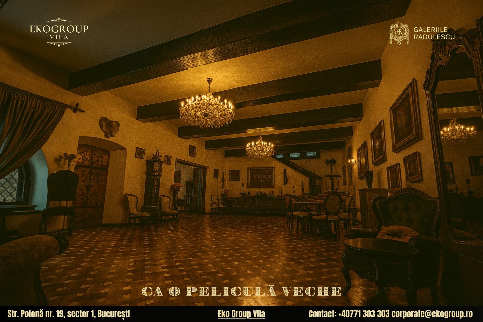 Crăciunul anilor ’30 la Eko Group Vila: un film de Crăciun interbelic în inima Bucureștiului