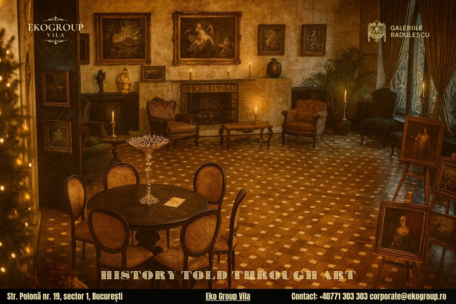 Povestea Crăciunului în anii ’30: Eleganță și artă la Eko Group Vila